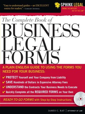 cover image of The Complete Book of Business Legal Forms